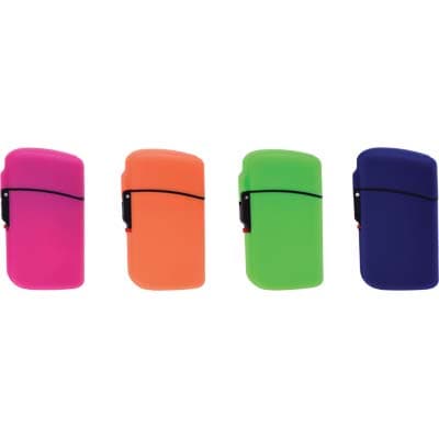 Accendino Ricaricabile Jet Flame Surf Piezo Antivento Colori Mix 20 Pezzi - 2
