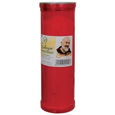 Cero Votivo Rosso T.60K 200 g 65 x 210 mm 20 Pezzi - 2