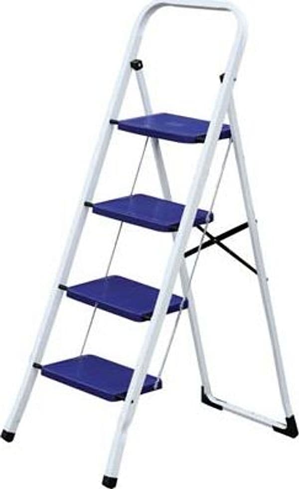 Sgabello Aladino Domus Acciaio Verniciato Gradini 4 H.mm 900 - 2