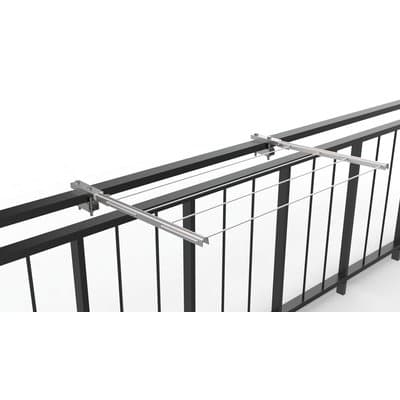 Stendino Pieghevole per Ringhiera 713 Minutex Acciaio Zincato 58 cm 2338101 - 2