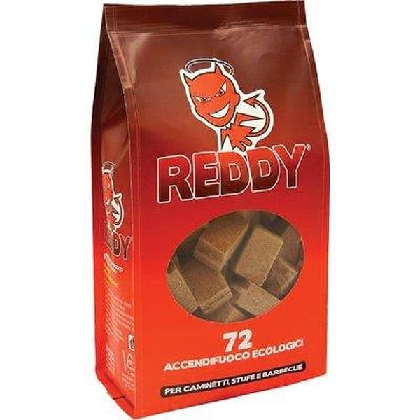 Accendifuoco Ecologico 72 Reddy Cubetti 72 12 Pezzi