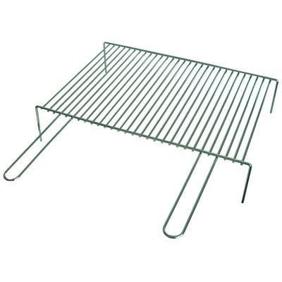 Graticola Barbecue a Barre Singola Fd Acciaio Cromato Manici 2 cm 60X35 - 2