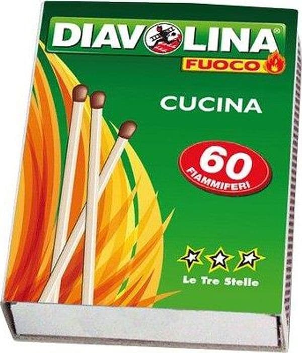 Fiammiferi Corti Diavolina 4XPZ 60 55 mm 5 Confezioni