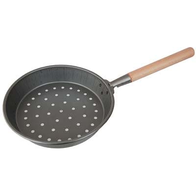 Padella per Caldarroste Luxury Manicata Ferro Legno 26 cm 6 Pezzi - 2