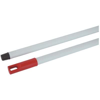 Manico Scopa Acciaio Verniciato Filetto Italia 21 mm 130 cm 10 Pezzi - 2
