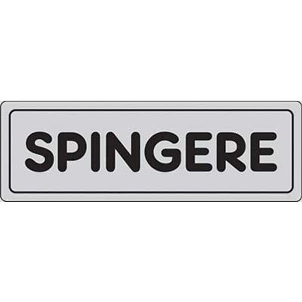 Targa Segnaletica Adesiva Spingere Vinile 15 x 5 cm 10 Pezzi - 2