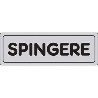 Targa Segnaletica Adesiva Spingere Vinile 15 x 5 cm 10 Pezzi - 2