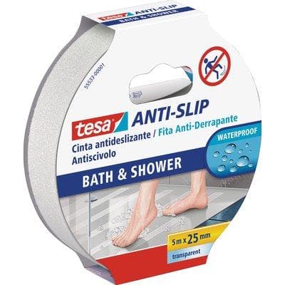 Nastro Antisdrucciolo Adesivo 55533 Tesa Doccia 5 m H 25 mm 2 Pezzi - 2