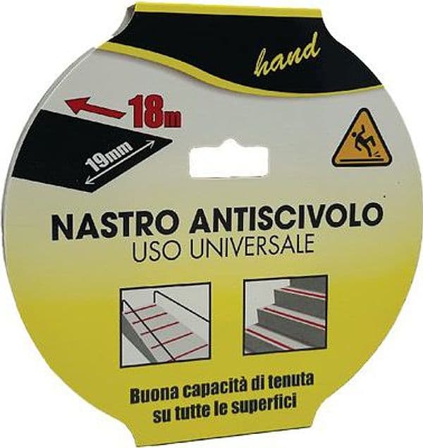 Nastro Antisdrucciolo Adesivo Nero 18 m H 19 mm 2 Pezzi - 2