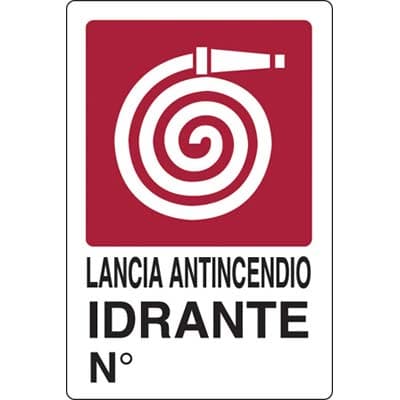 Targa Segnaletica Idrante Pp 20 x 30 cm 10 Pezzi - 2