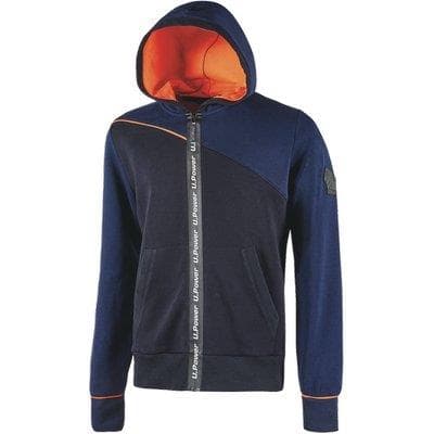 Felpa Full Zip con Cappuccio Jupiter Upower Deep Blue L - 2
