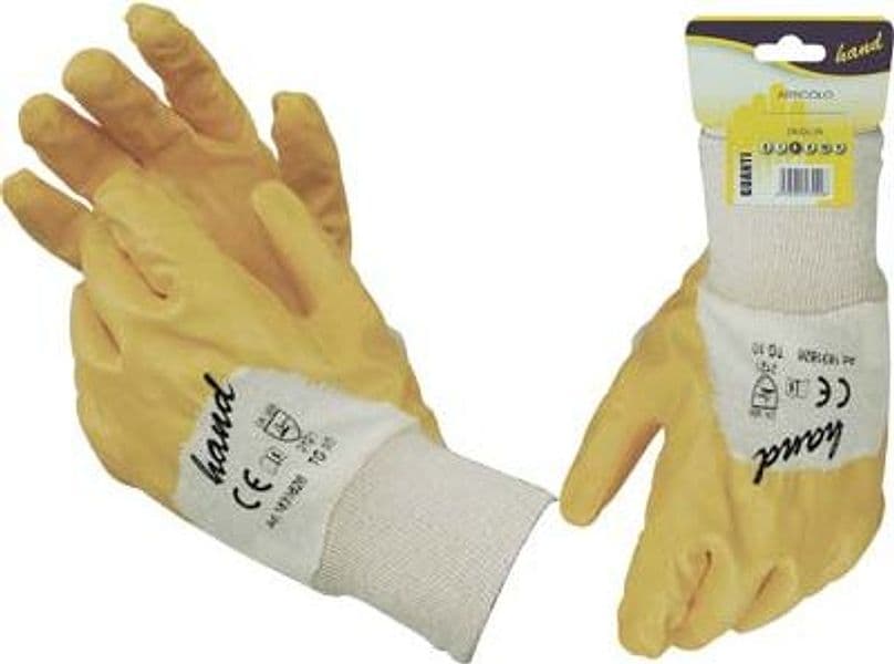 Guanto Nitrile Nbr Giallo Workit Maglia Cotone Bianco 10 12 Paia - 2