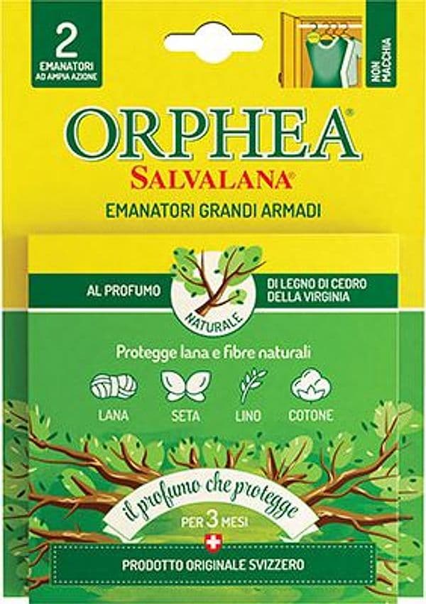 Antitarme Salvalana Grandi Armadi Orphea Legno di Cedro 2 Pezzi - 2