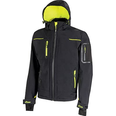 Giubbotto Soft Shell Space Upower Black Carbon L - 2