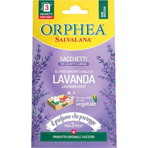 Antitarme Salvalana Cassetti Armadi Orphea Lavanda 3 Pezzi - 2