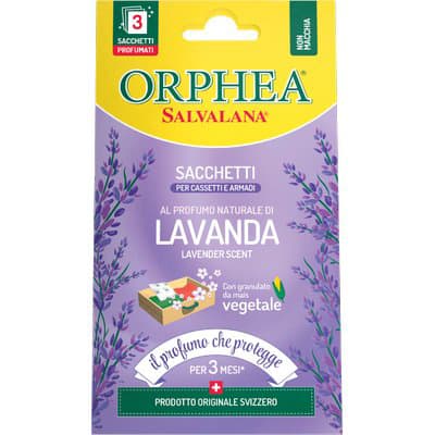 Antitarme Salvalana Cassetti Armadi Orphea Lavanda 3 Pezzi - 2