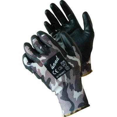 Guanto Poliuretano Nero Mimetico Maglia Leggera Sintetico 8 12 Paia - 2