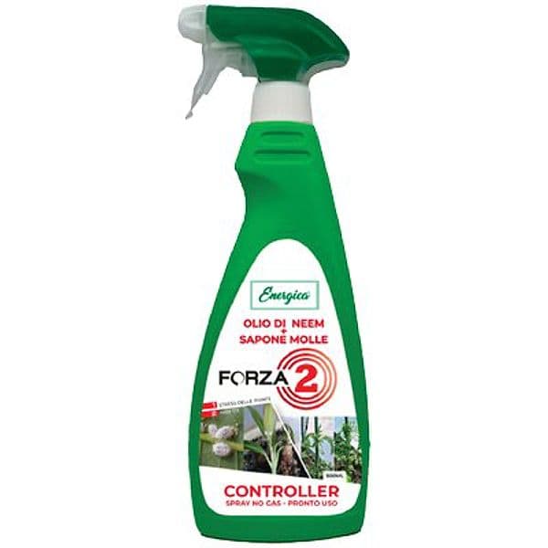 Insetticida Forza 2 Energica Olio Neem con Sapone Molle 500 ml 2 Pezzi - 2