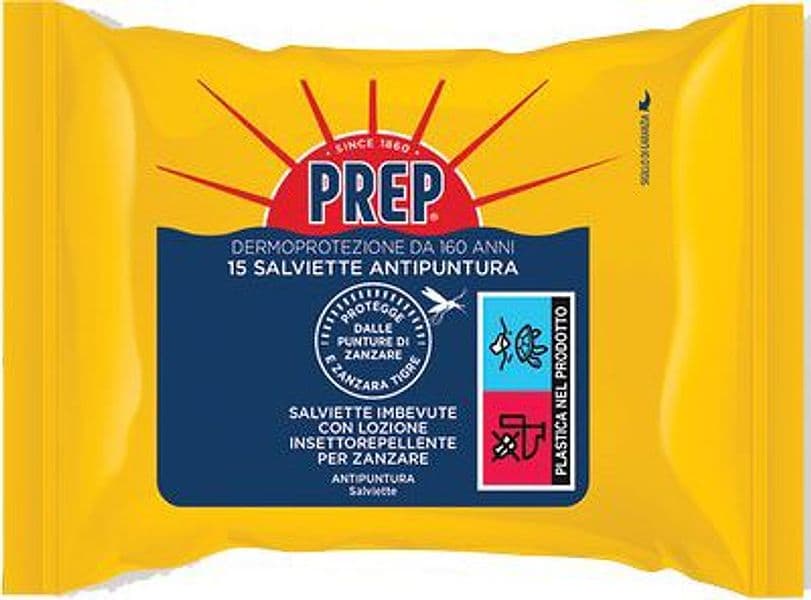Repellente Insetti Salvietta Prep 15 Pezzi