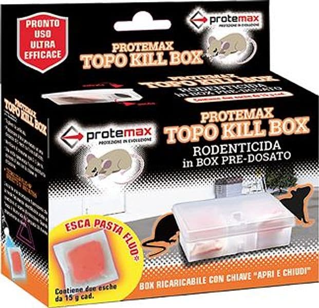 Contenitore Sicurezza Topicidi con Esca 145 x 138 mm H 50 mm 2 Pezzi - 2