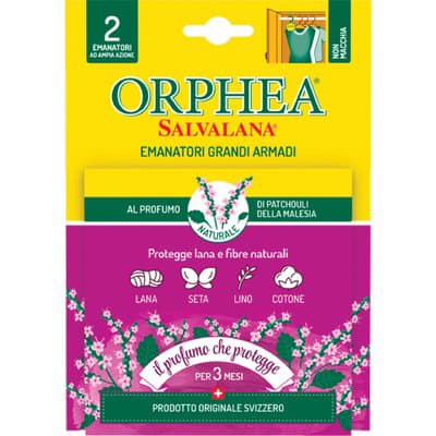 Antitarme Salvalana Grandi Armadi Orphea Patchouli 2 Pezzi - 2