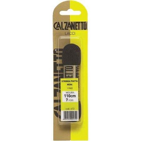 Laccio Scarpa Piatto Calzanetto Nero 110 cm - 2