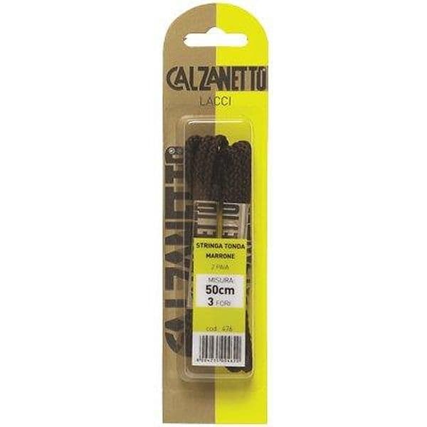 Laccio Scarpa Tondo Calzanetto Marrone 50 cm 2 Paia - 2