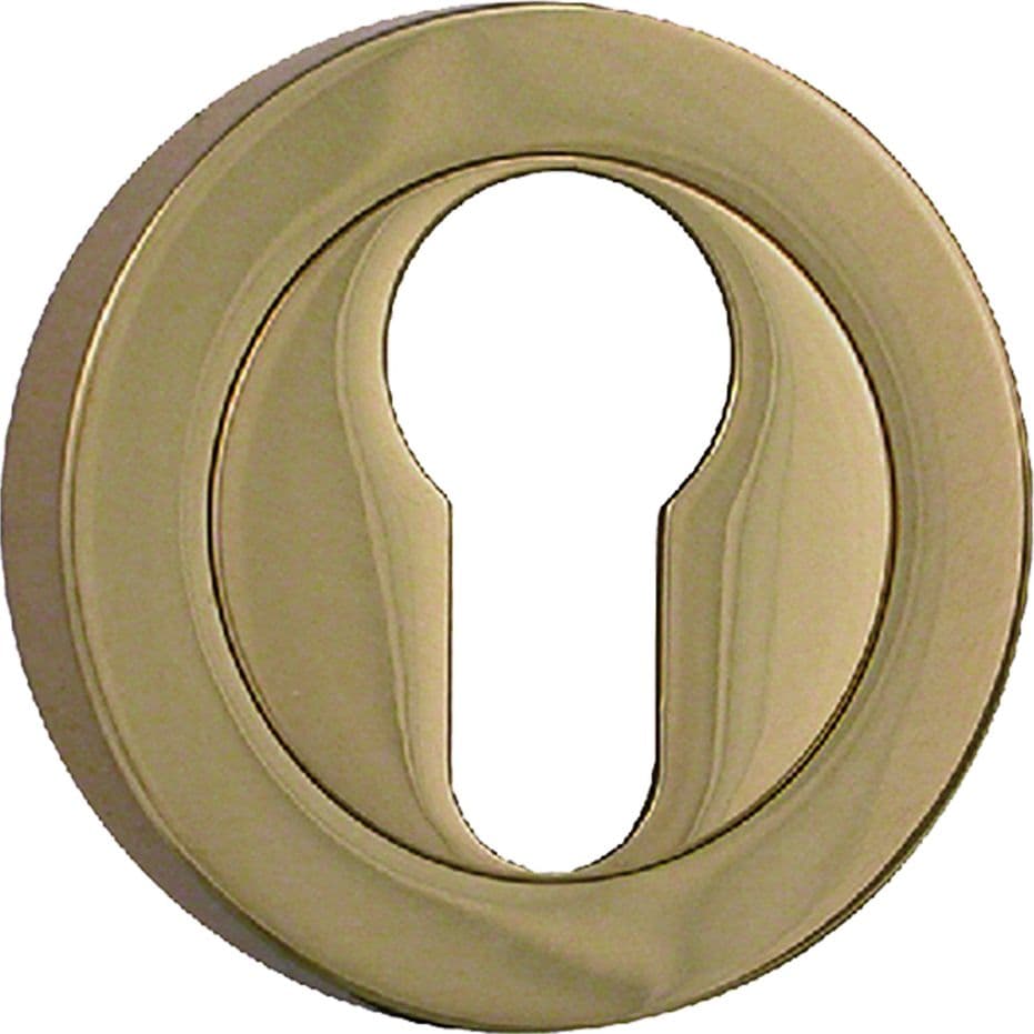 Bocchetta Tonda Forme Ottone Lucido 2 Pezzi 45 mm - 2