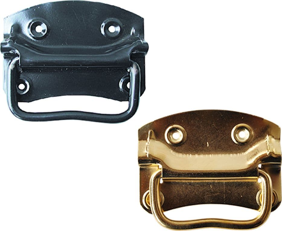 Maniglia Americana per Bauli Nera 12 Pezzi 90 mm - 2