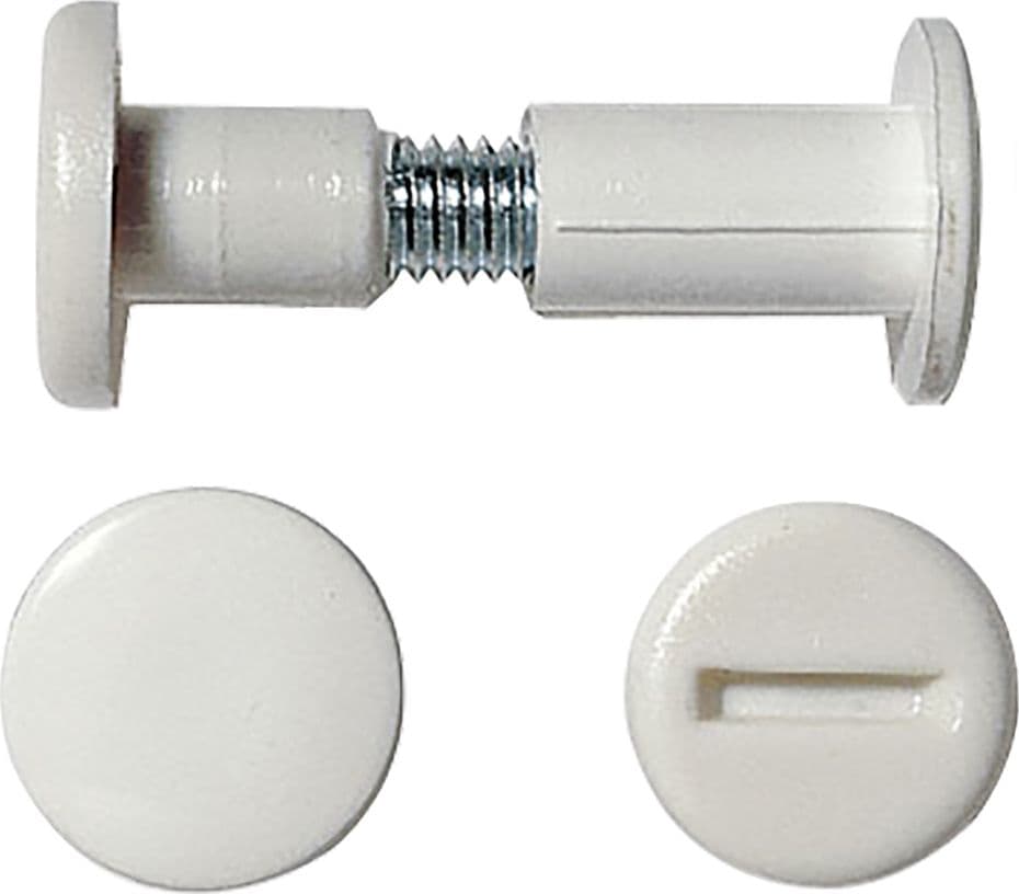 Giunzione per Mobili ÷40 Col. Bianco 500 Pezzi 30 mm - 2