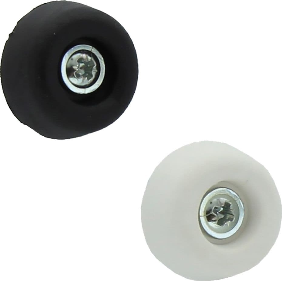 Sottosedia Conico con Vite Colore Bianco 200 Pezzi in PVC 25 mm - 2