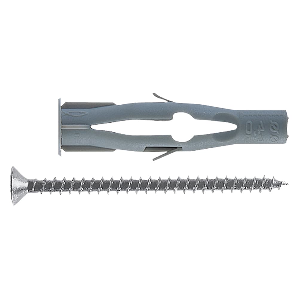 Tassello Fischer Fu v Nylon Vite FU10 x 60V 25 Pezzi Ø 10 x 60 6 x 80 mm - 2