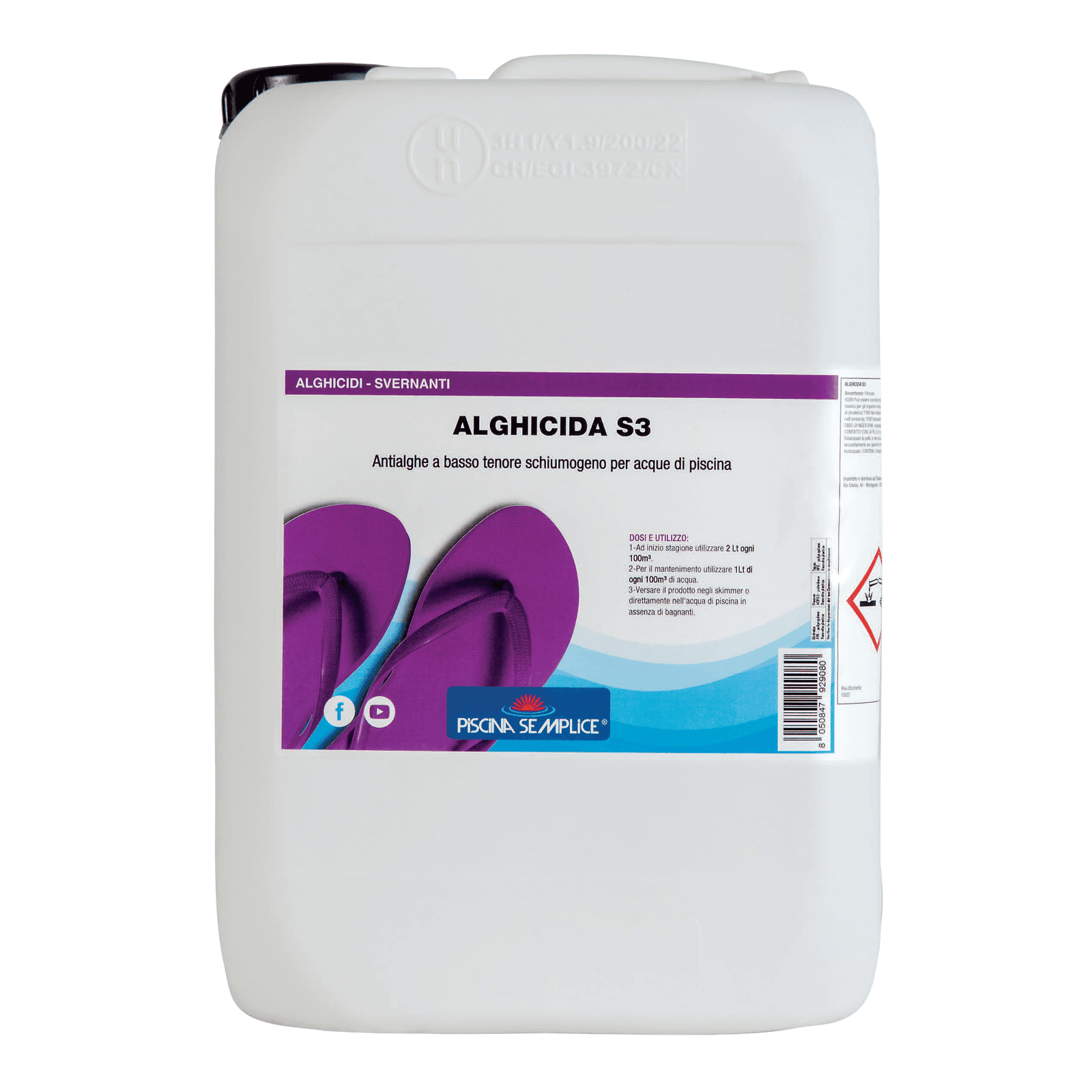 Antialga per Piscina Liquido Lt 10 Piscina Semplice - 2