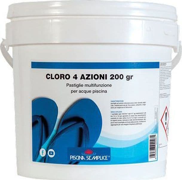 Multiazione per Piscina Pastiglie Kg 5 25XGR 200 Piscina Semplice - 2