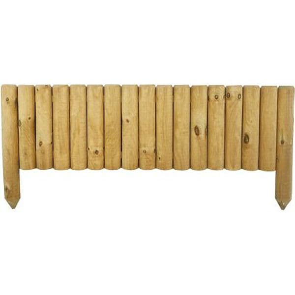 Bordura Aiuola Premium Legno Euro 100 cm 30 cm 5 Pezzi - 2