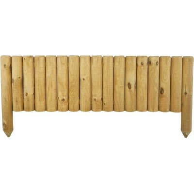 Bordura Aiuola Premium Legno Euro 100 cm 30 cm 5 Pezzi - 2
