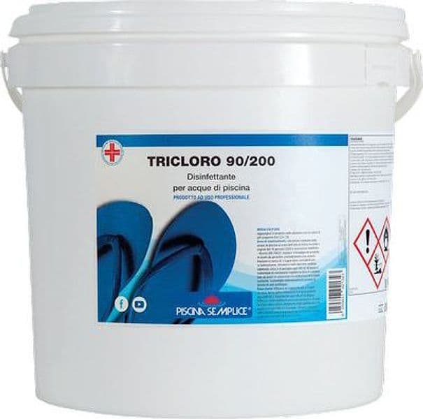 Tricloro per Piscina Pastiglie Kg 10 50XGR 200 Piscina Semplice - 2