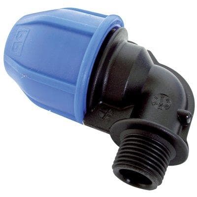 Gomito a Compressione Filetto Maschio PN16 20 mm x ½ M 10 Pezzi - 2