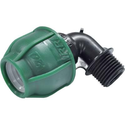 Gomito a Compressione Filetto Maschio PN10 20 mm x ¾ M 10 Pezzi - 2