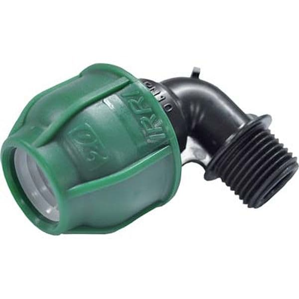 Gomito a Compressione Filetto Maschio PN10 20 mm x 1/2 M 10 Pezzi – Autres