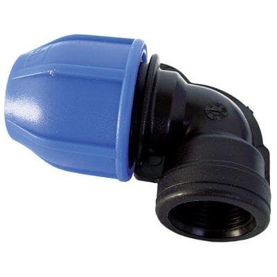 Gomito a Compressione Filetto Femmina PN16 per 1¼ F 4 Pezzi - 2