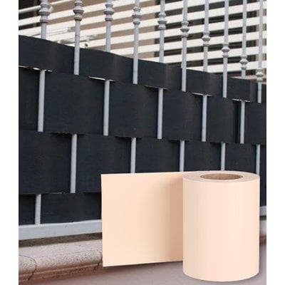 Fascia Coprente Ringhiere Effe PVC Avana H.cm 19 35 m con 20 Clips - 2