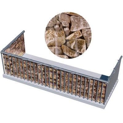 Telo Balcone Frangivista Stampato Stars PVC Pietra 450 g m² H.cm 90 L.6 m - 2