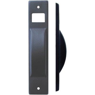 Placca Avvolgitore a Semincasso Acciaio Verniciata Nera 40 x 195 mm 5 Pezzi - 2
