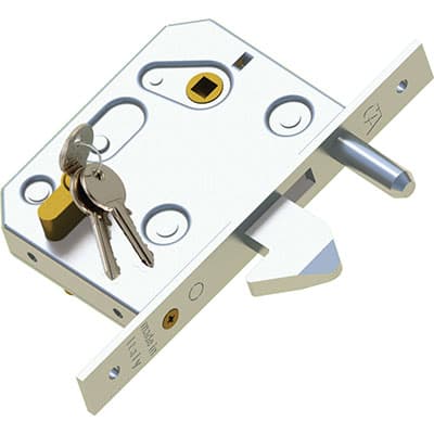 Serratura Cancello Infilare 350 Combi B.q Zinc F.mm 25 C.sagom M1 con Q8 - 2
