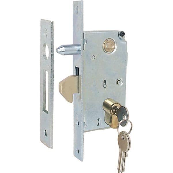 Serratura Cancello Infilare a Gancio 447S Ibfm B.q Zinc F.mm 25 C.sagom M1 - 2