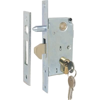 Serratura Cancello Infilare a Gancio 447S Ibfm B.q Zinc F.mm 25 C.sagom M1 - 2