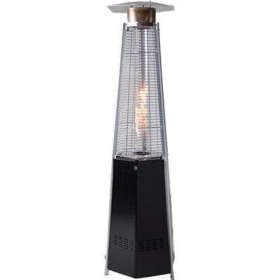 Stufa Gas GPL Piramide Esagonale con Ruote Domus Nero Kw 5 x 12 cm 48X48 - 2