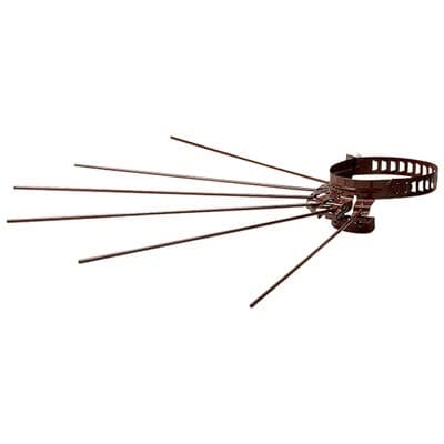 Stendibiancheria a Raggiera Marrone per Tubo 13 8 cm 6 Pezzi - 2