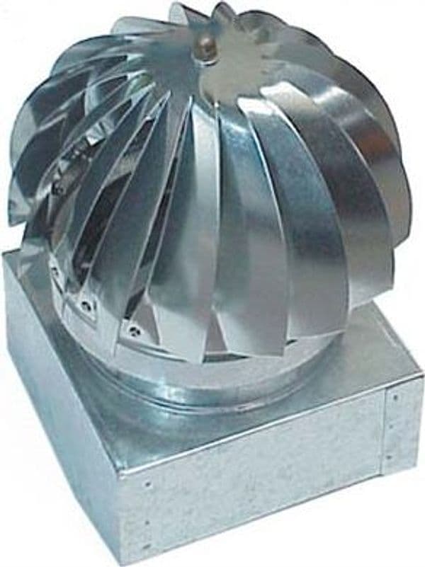 Ventolino Girevole Base Quadra Zincato Cm 37X37 - 2